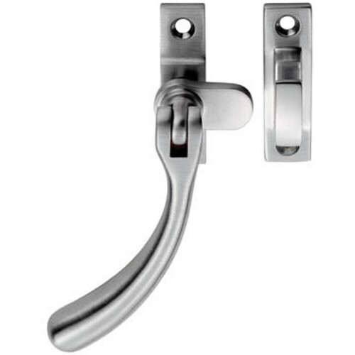 Loops Bulb Ended Casement Window Fastener 98mm Handle 45mm Centres Satin Chrome