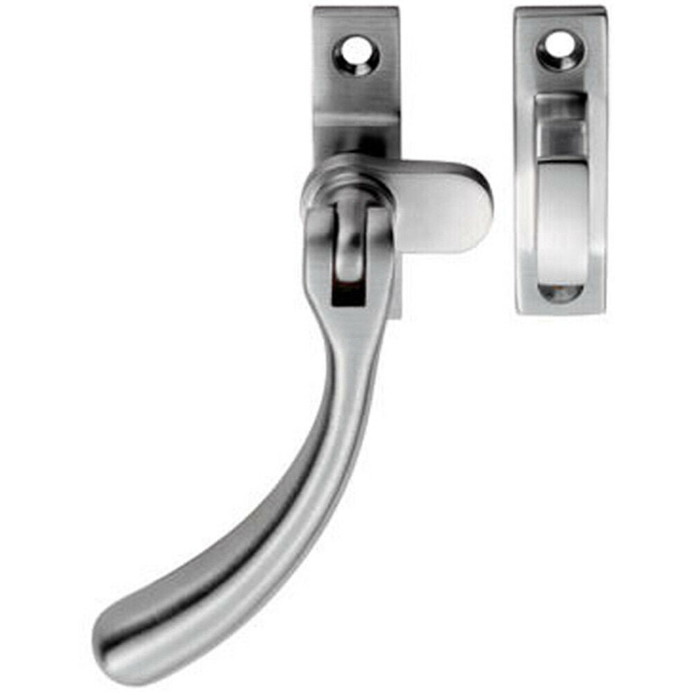 Bulb Ended Casement Window Fastener 98Mm Handle 45Mm Centres Satin Chrome 5056492576993