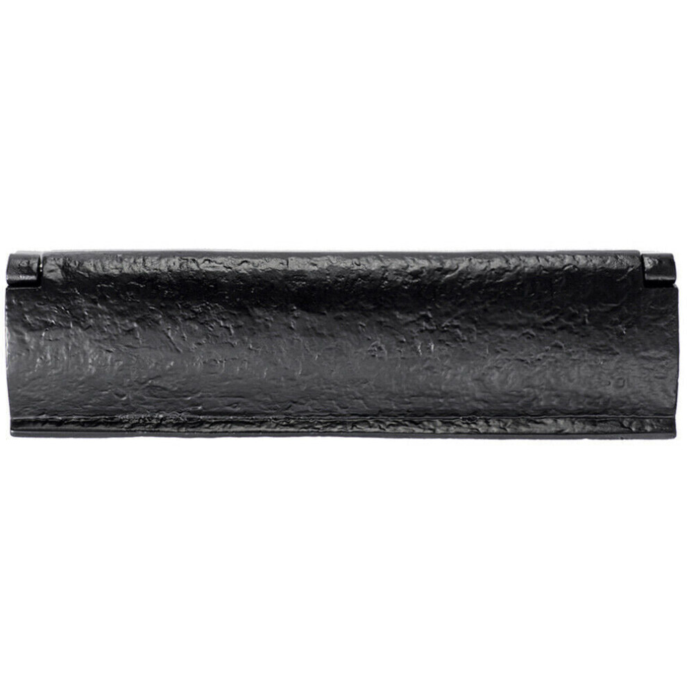 Ornate Letterbox Cover Interior Letter Tidy Flap 296 x 82mm Black Antique