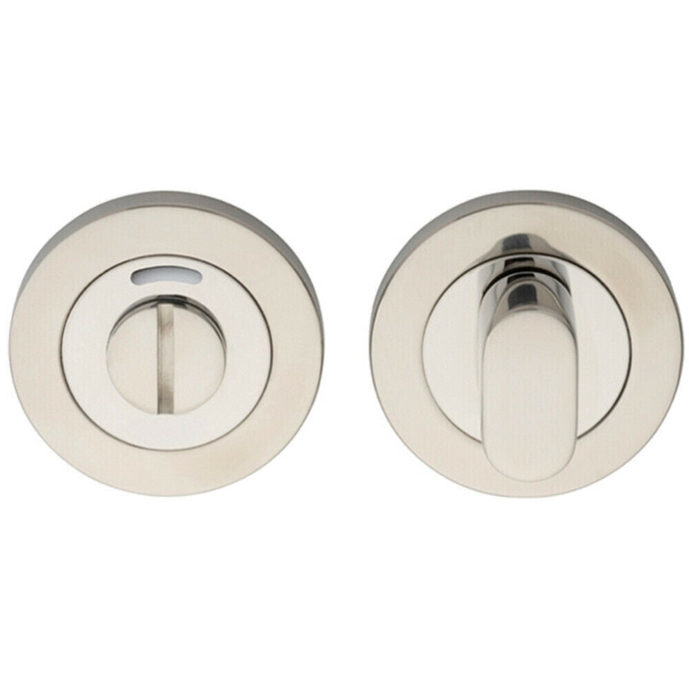 Loops Round Thumbturn Lock And Release Concealed Fix Rose Bright Stainless Steel