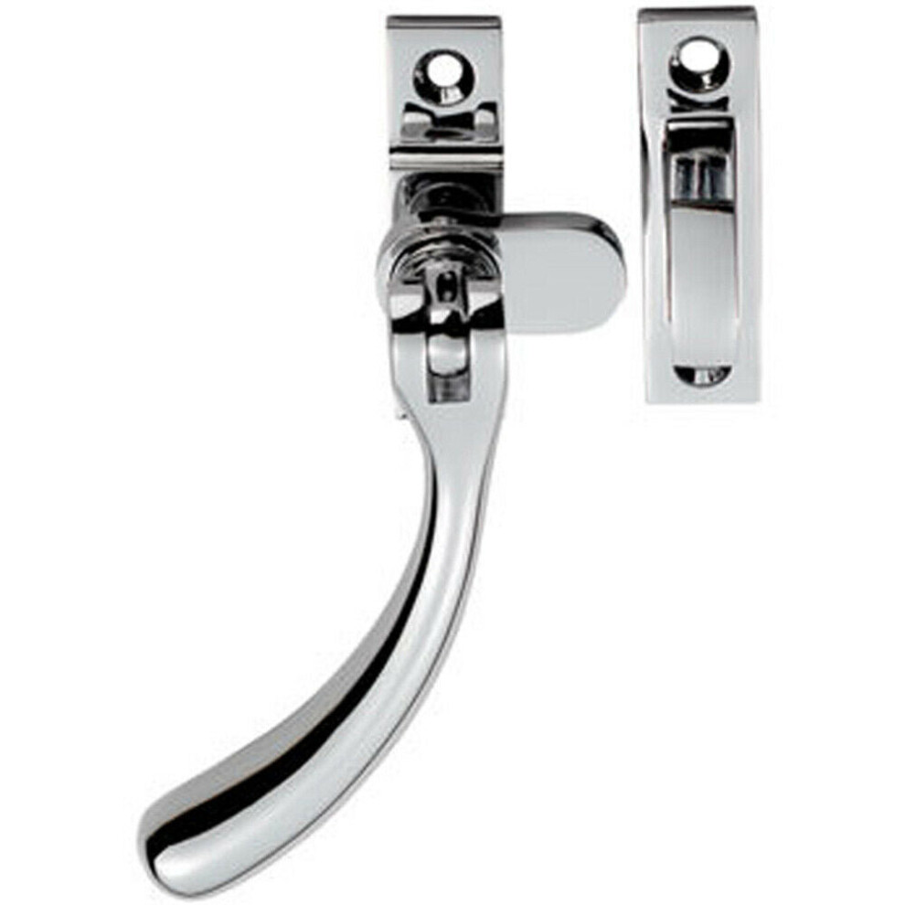 Loops Bulb Ended Casement Window Fastener 98Mm Handle 45Mm Centres Polished Chrome