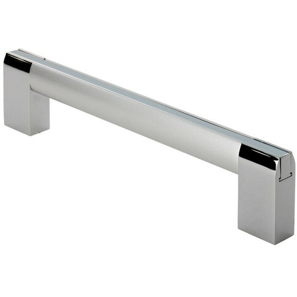 Multi Section Straight Pull Handle 224mm Centres Polished Matt Satin Chrome