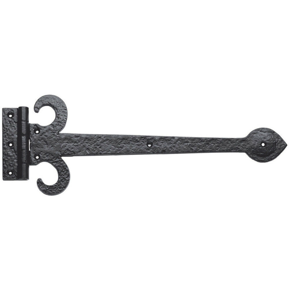 Pair 305Mm Ornate Sword T Hinge Black Antique Internal Decorative Door Hinge 5056492577808