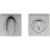 Loops Bathroom Thumbturn Lock and Release Handle Square Rose Satin Chrome 1