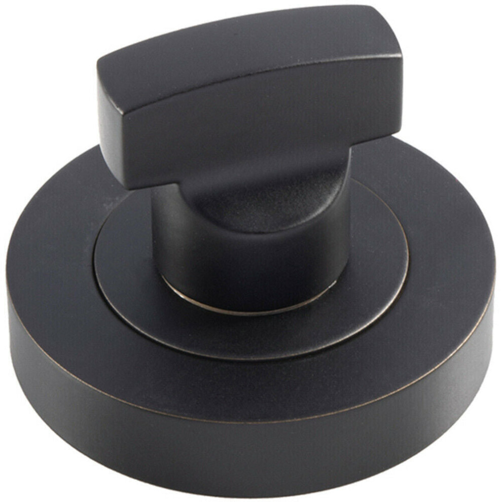 Loops Thumbturn Lock And Release Handle Concealed Fix Round Rose Matt Black