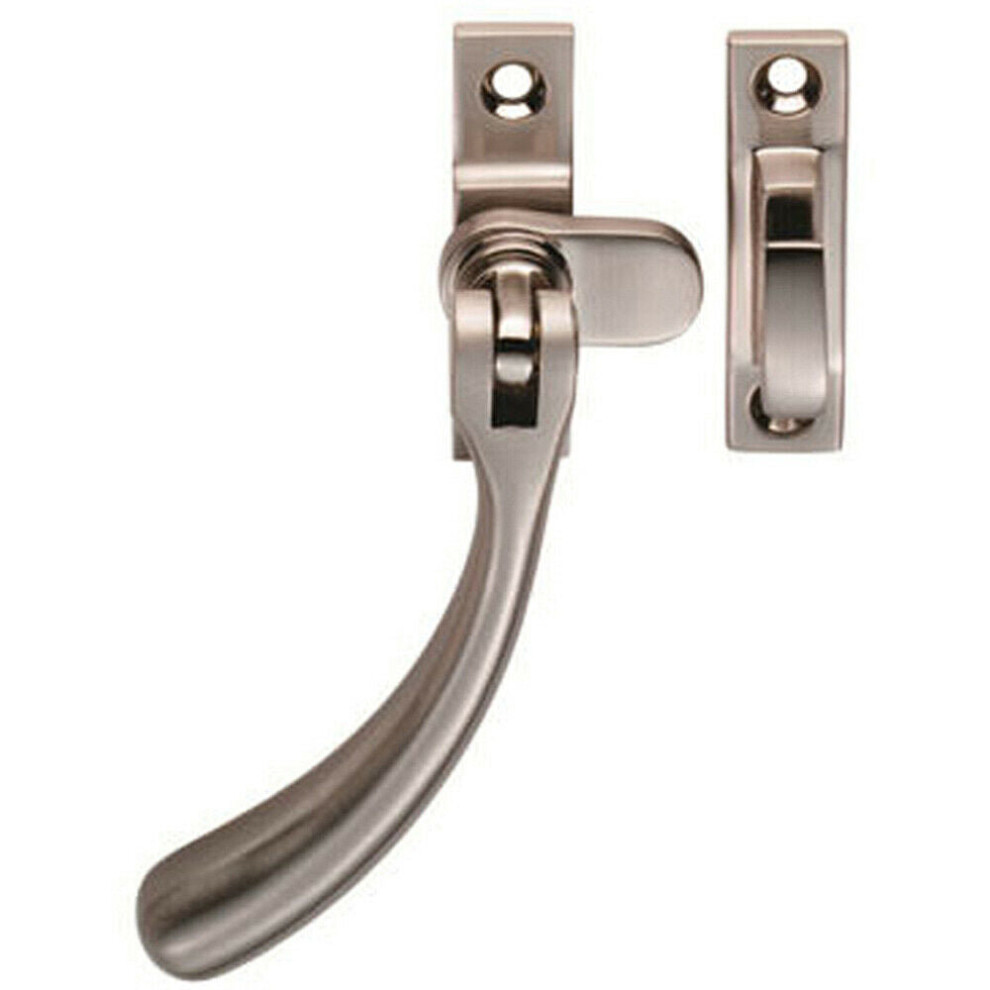 Loops Bulb Ended Casement Window Fastener 98Mm Handle 45Mm Centres Satin Nickel