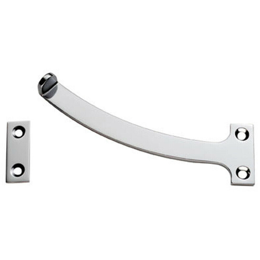Pair Quadrant Arm Casement Window Stay 150Mm Polished Chrome Window Fitting 5056492576627