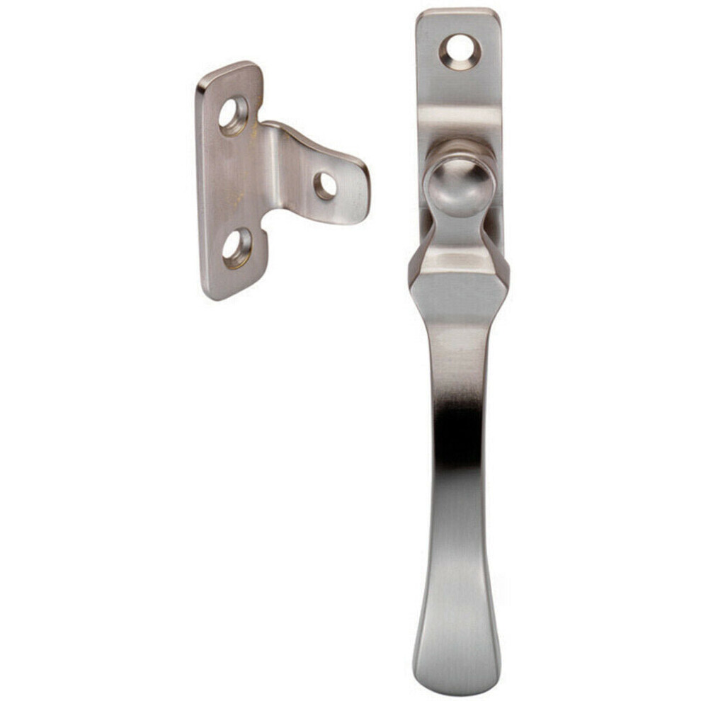 Loops Lockable Victorian Casement Window Fastener 57 X 13Mm Satin Nickel