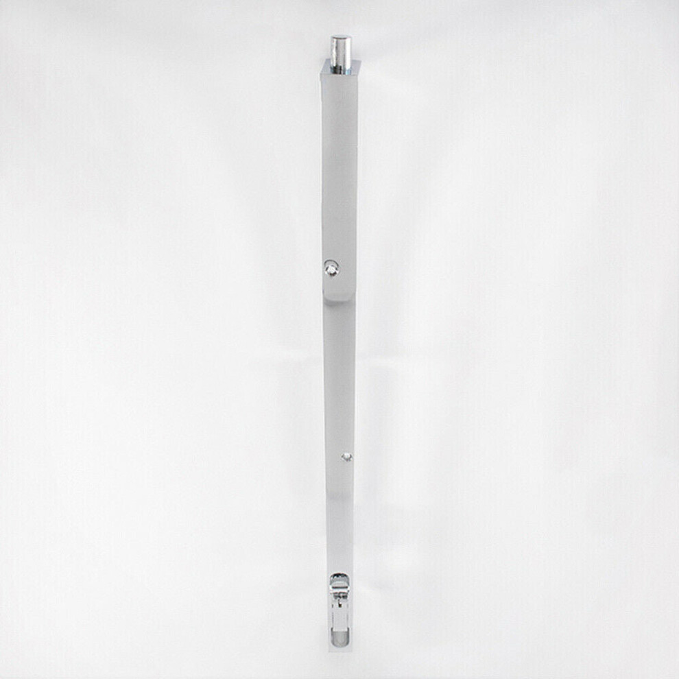 Lever Action Flush Door Bolt with Flat Keep Plate 460 x 20mm Polished Chrome