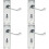 Loops 4x PAIR Victorian Scroll Lever on Bathroom Backplate 150 x 43mm Polished Chrome 1