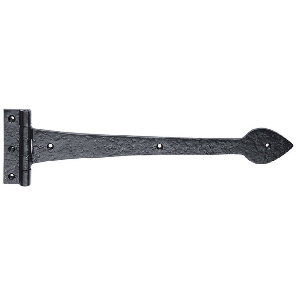Pair 430 X 102Mm Ornate T Hinge Black Antique Internal Decorative Door Hinge 5056492584134