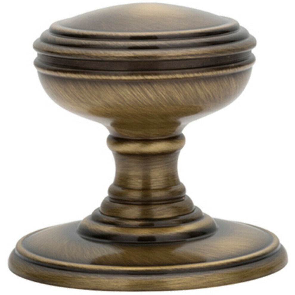 Loops Pair Textured Mortice Door Knob 70Mm Diameter Florentine Door Handle Bronze