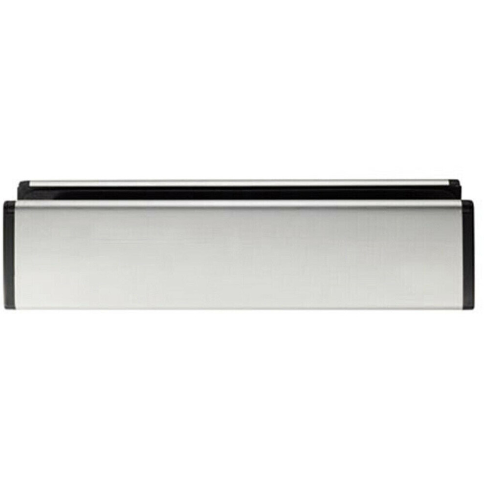 All In One Sleeved Letterbox Plate 260 X 47Mm Aperture Polished Steel