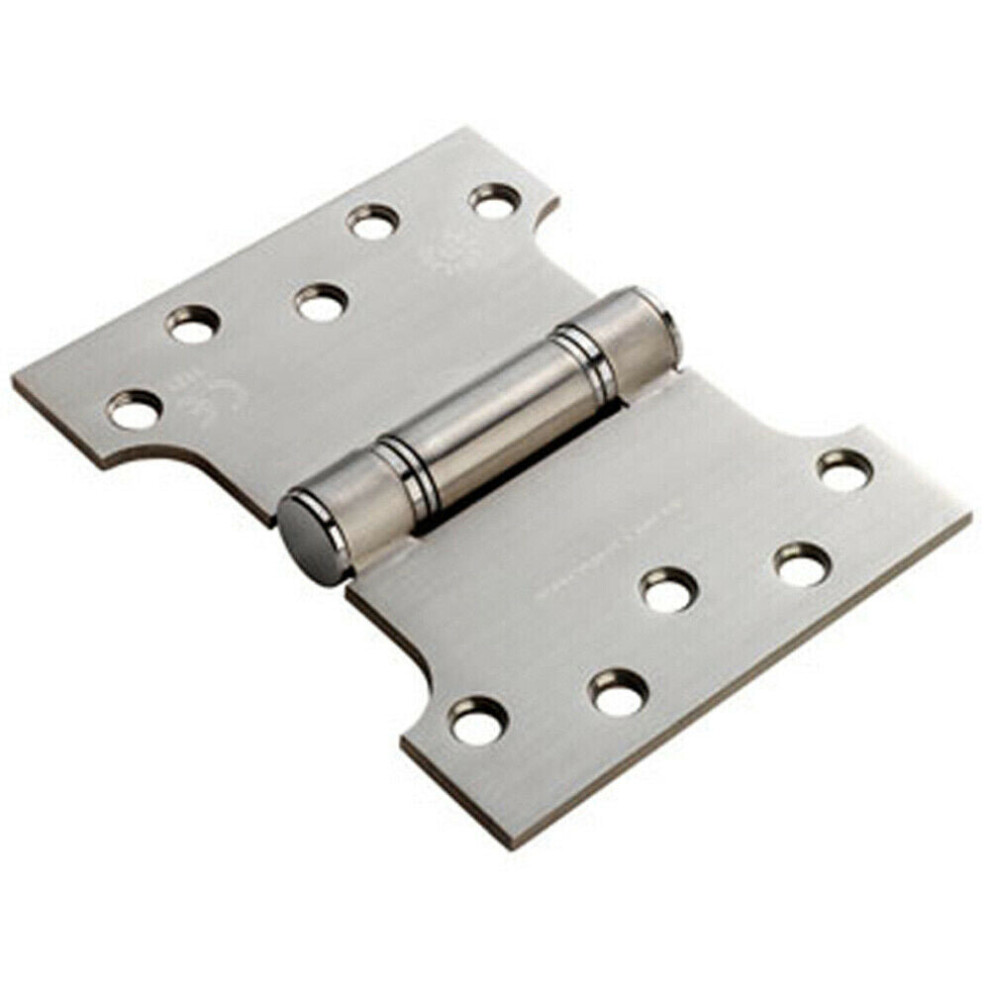 PAIR 101.6 x 127 x 3mm Parliament Hinge Satin Stainless Steel Internal Door
