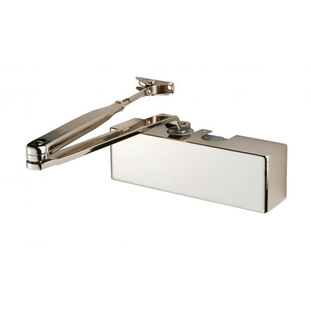 Template Adjustable Overhead Door Closer Upto 80Kg Doors Polished Nickel 5056492582321