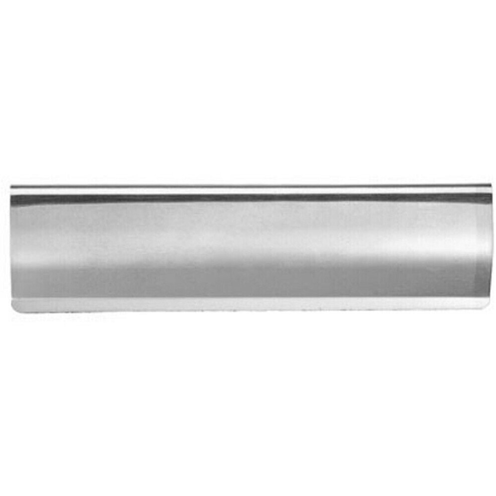 Loops Curved Letterbox Cover Interior Letter Tidy Flap 355 X 127Mm Satin Chrome