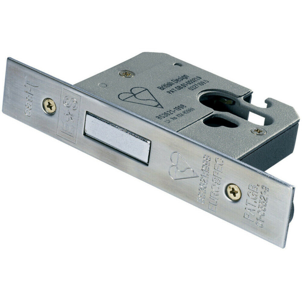 Loops 64Mm Euro Profile Double Cylinder Deadlock Set Latch Cylinder & Escutcheon