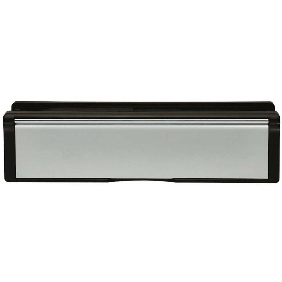 All in one Intumescent Letterbox Assembly 242mm Fixing Centres Polished Chrome