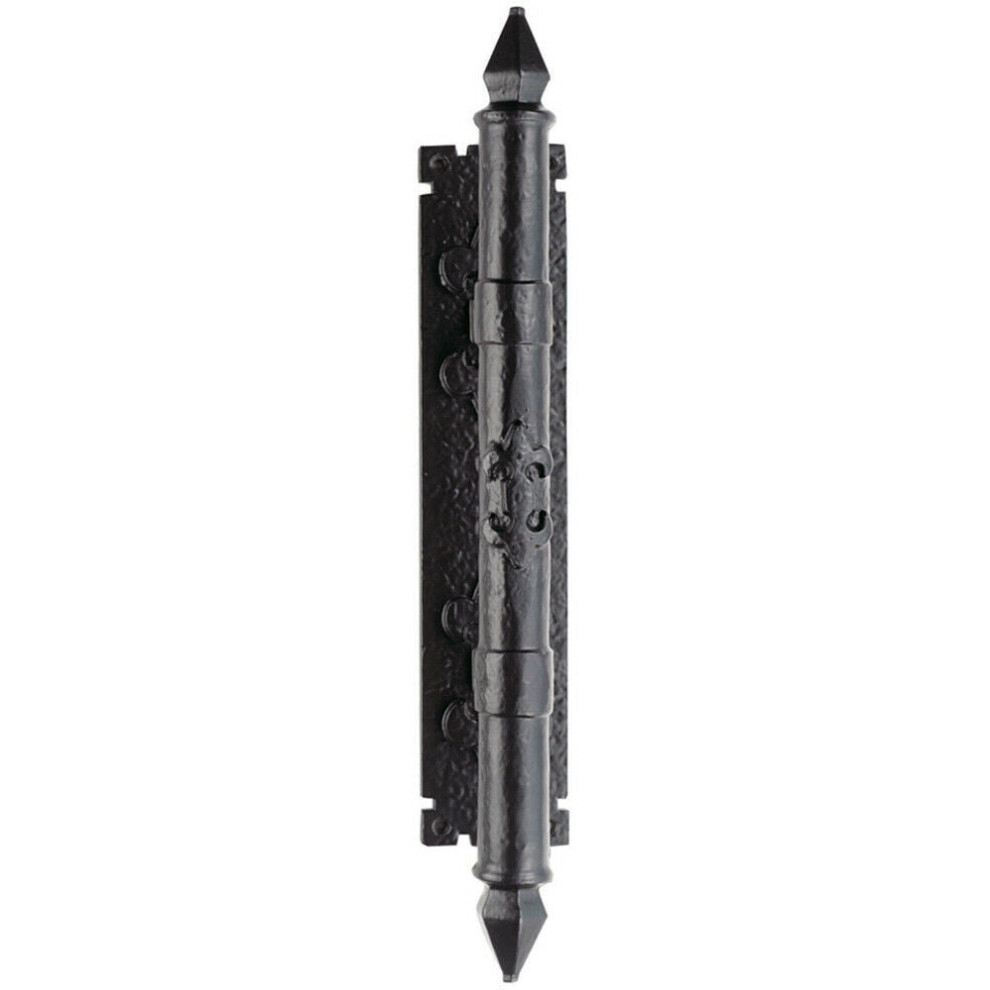 Traditional Forged Pull Handle On Backplate 310 X 65Mm Backplate Black Antique 5056492584592