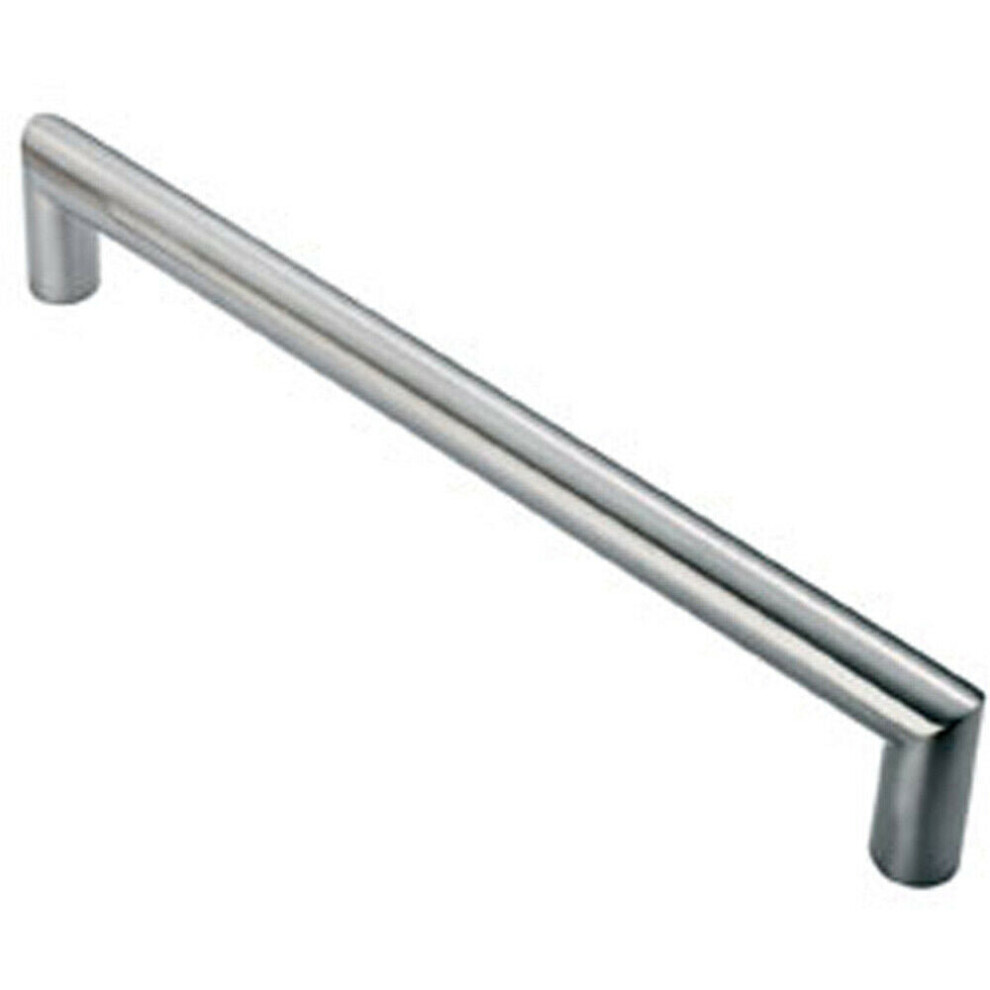 30Mm Mitred Pull Door Handle 450Mm Fixing Centres Satin Stainless Steel 5056492584431
