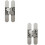 Loops 2x 134 x 24mm Concealed Medium Duty Hinge Fits Unrebated Doors Champagne 1