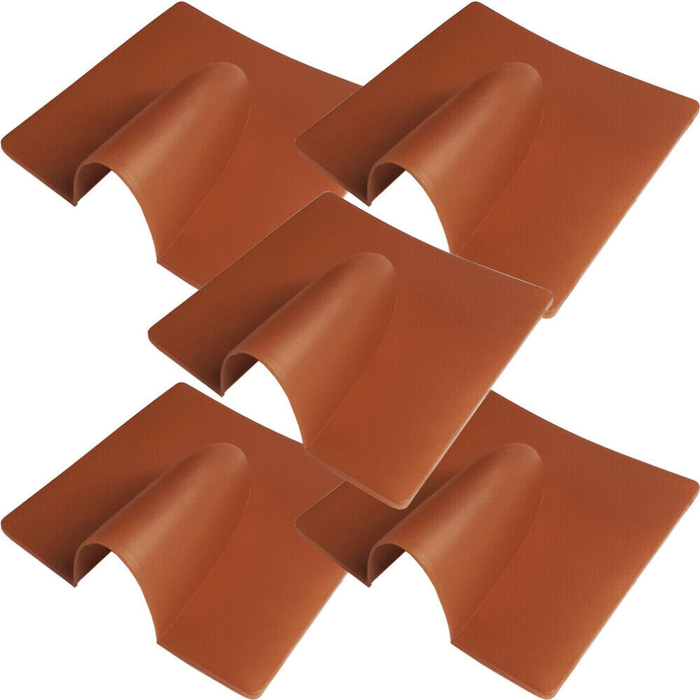 5x Brown Brick Buster Plate Cable Wall Entry Tidy Hole Cover Satellite Coaxial