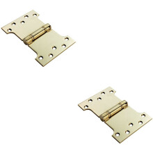 2x PAIR 101.6 x 152 x 3.5mm Parliament Hinge Stainless Brass Internal Door