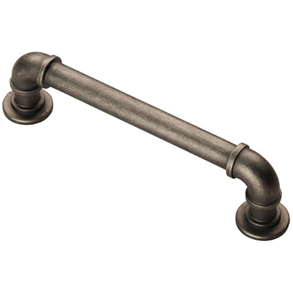 Pipe Design Cabinet Pull Handle 128Mm Fixing Centres 12Mm Dia Pewter 5056492564037