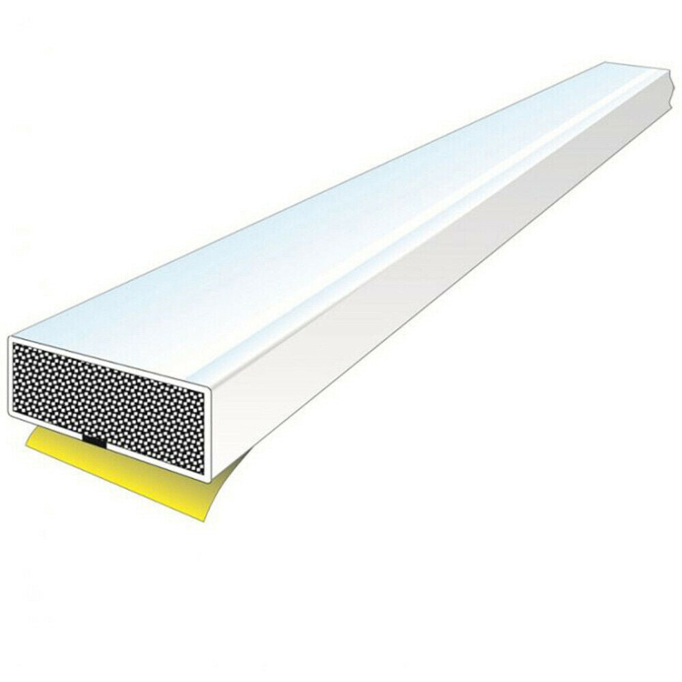 Loops 25 Pack Fire Door Seal Strip 2100 X 15 X 4Mm Intumescent Fire Stop White