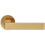 Loops PAIR Straight Square Handle on Round Rose Concealed Fix Satin Brass 1