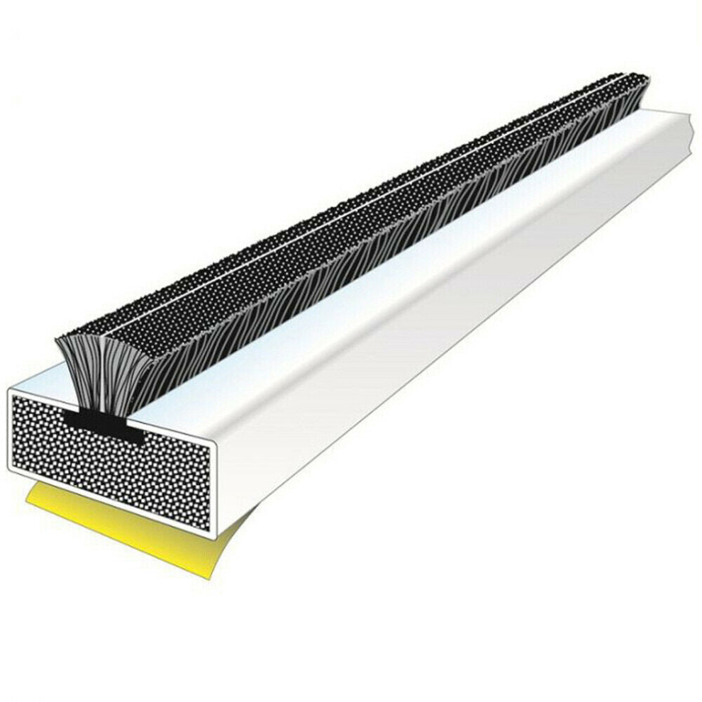 5 PACK Fire & Smoke Door Strip 2100 x 15 x 4mm Intumescent Fire Stop White