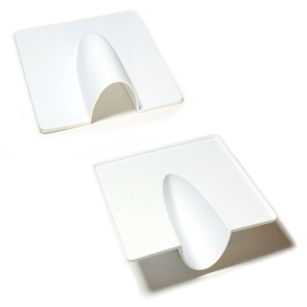 Qty 800 White Brick Buster Plate Cable Wall Entry Tidy Cover Satellite Coaxial 5055538122927