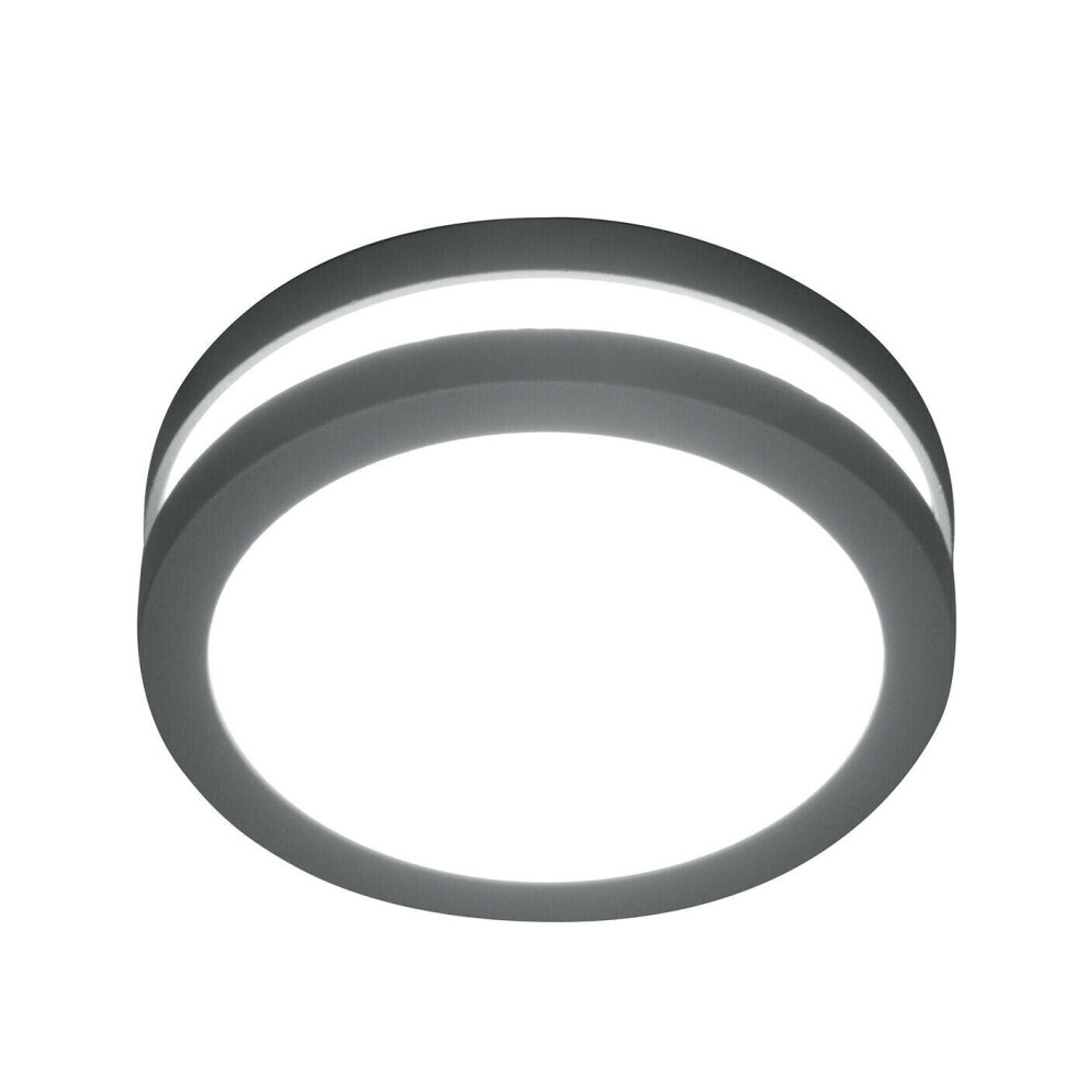 Outdoor IP54 Wall or Ceiling Light Graphite LED GX53 9W
