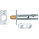 Loops 60mm Security Door Rack Bolt 32mm Fixing Centres Satin Chrome Door Latch 1