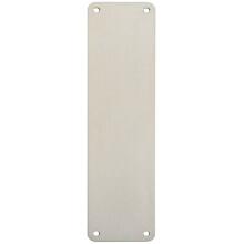 Plain Door Finger Plate 300 x 75mm Satin Stainless Steel Push Plate
