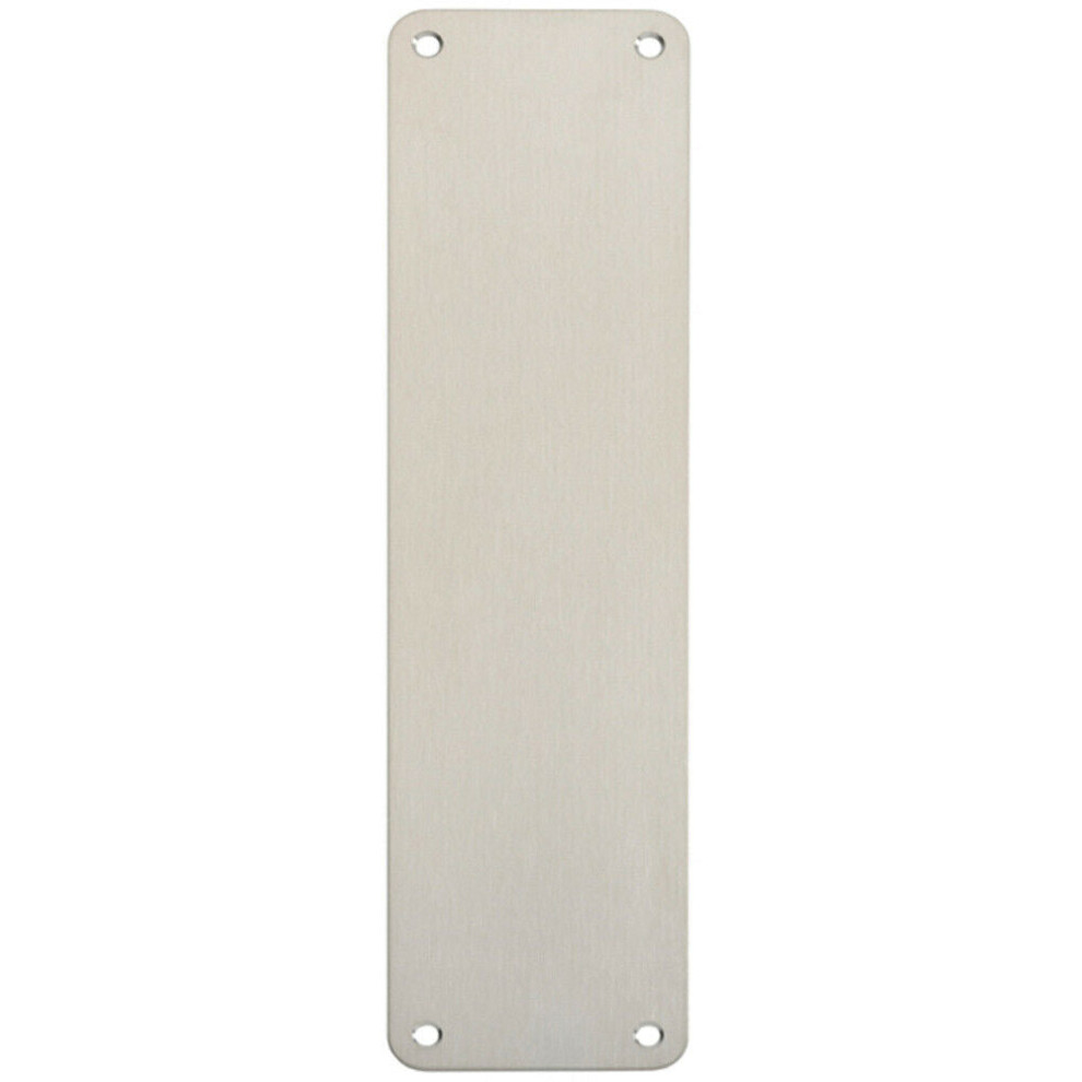 Loops Plain Door Finger Plate 300 X 75Mm Satin Stainless Steel Push Plate