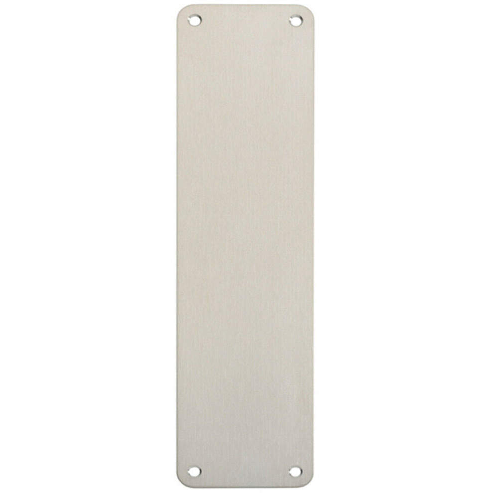 Plain Door Finger Plate 300 x 75mm Satin Stainless Steel Push Plate