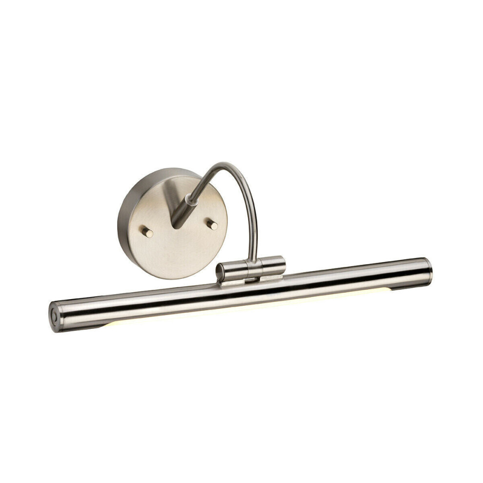 Loops Single Bulb Adjustable Led Fitting Picture Brushed Nickel Led 4.6W Bulb Light