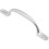 Loops Sash Window Bow Shaped Lift Handle 158 x 12mm 30mm Proj Satin Chrome 1