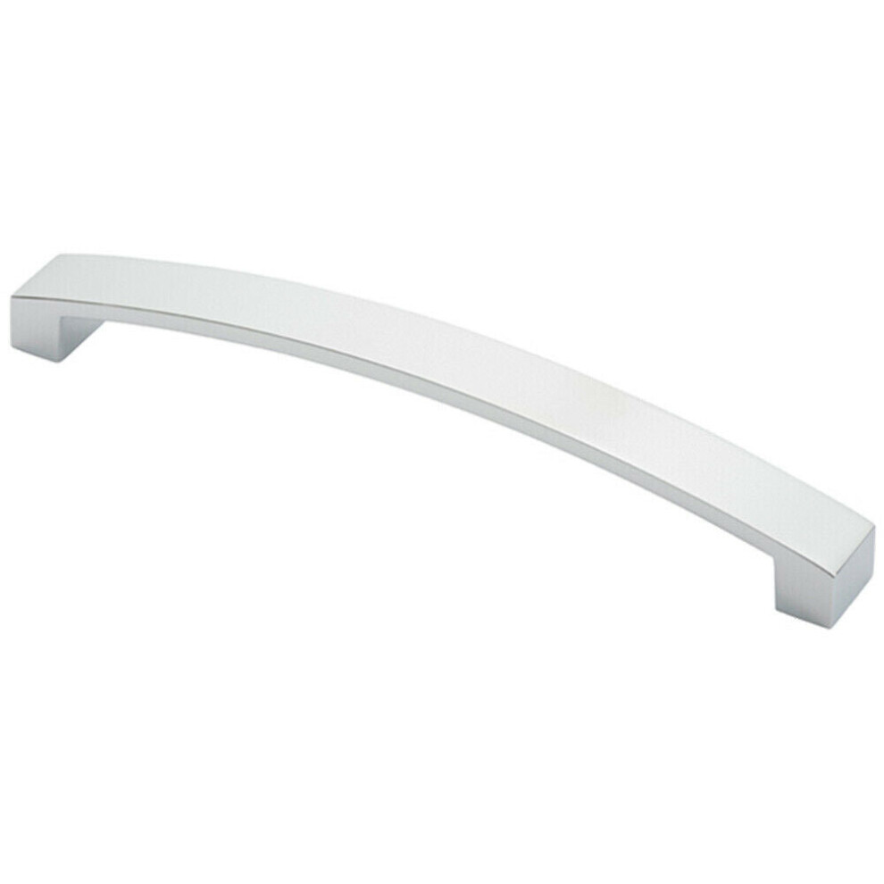 Flat Curved Bow Pull Handle 238 x 25mm 224mm Fixing Centres Polished Chrome-image-OPC-P8WK9DP-NEW