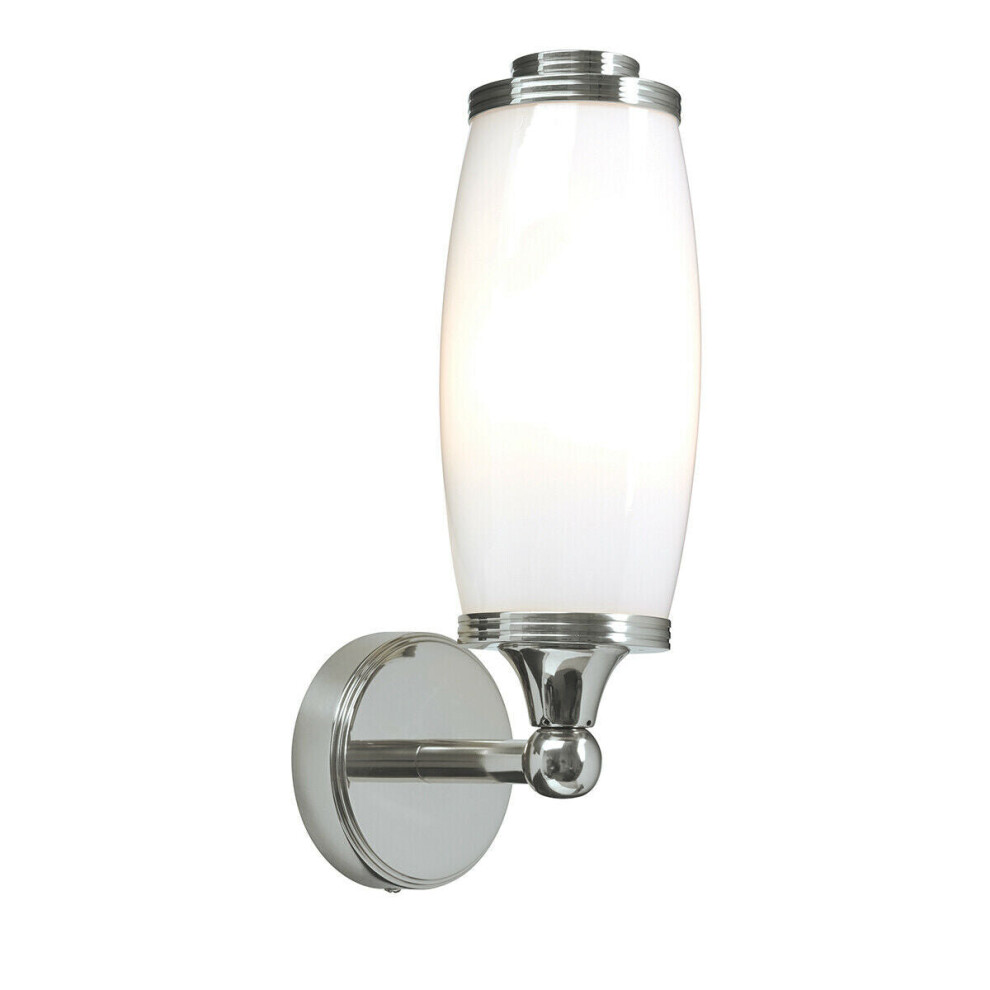 Loops Ip44 Wall Enclosed Glass Shade Led Included Polished Chrome Led G9 3.5W Light