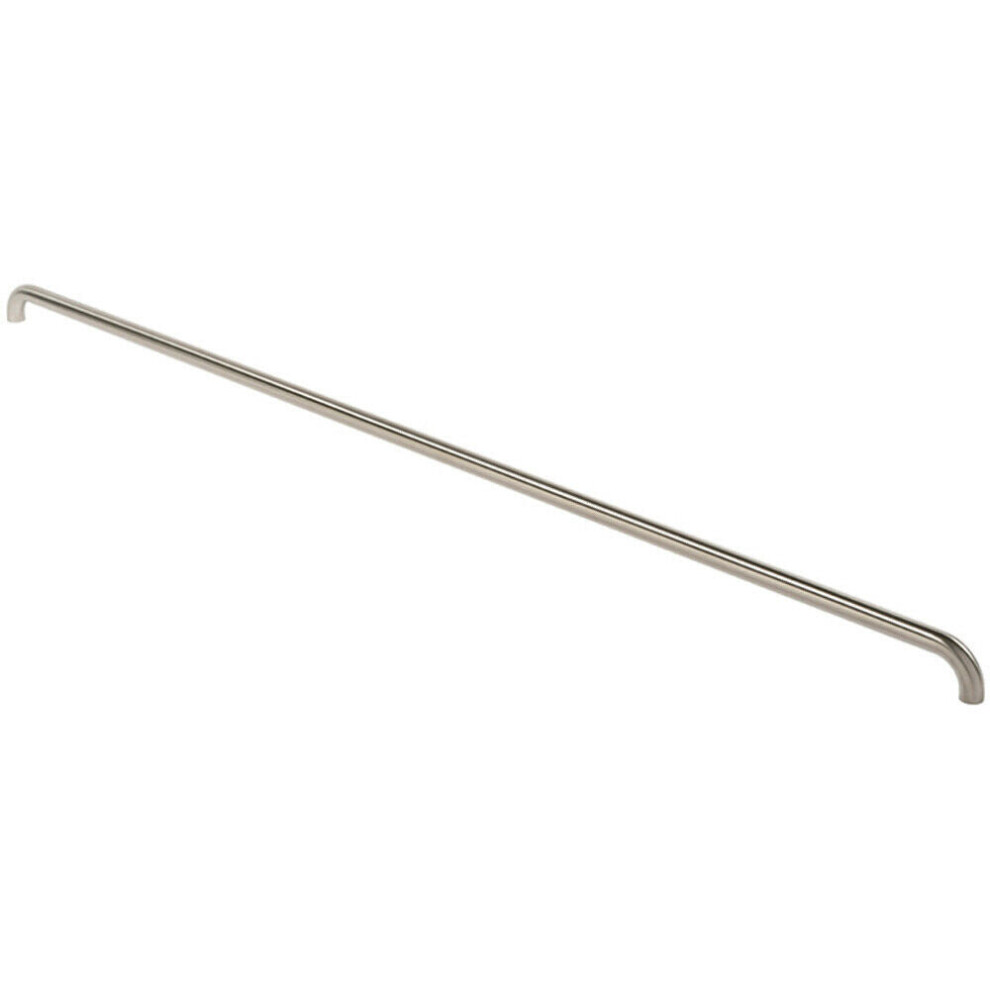 Round D Bar Pull Handle 1830 x 30mm 1800mm Fixing Centres Satin Steel
