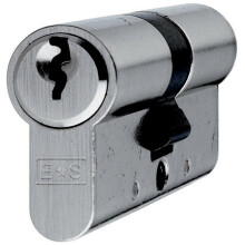 60mm EURO Double Cylinder Lock Keyed to Differ 5 Pin Nickel Plated Door