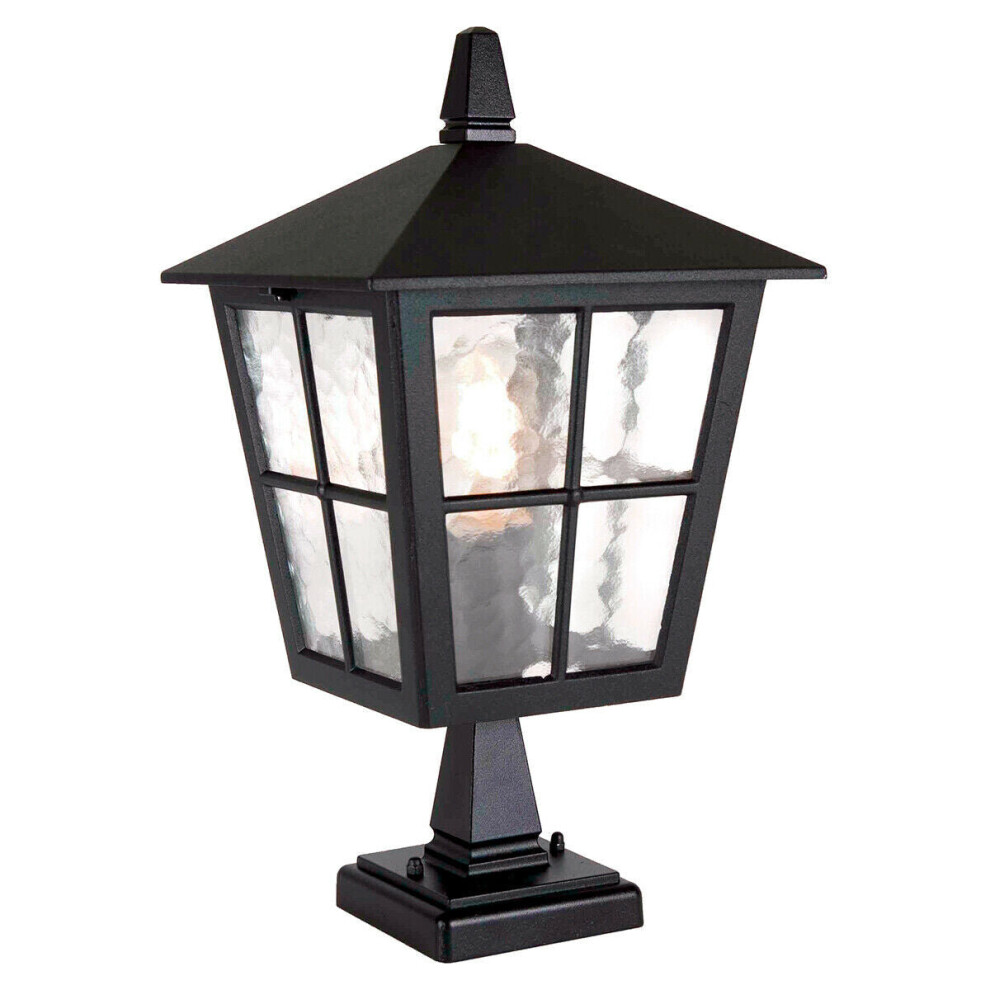 Loops Ip43 1 Bulb Chain Lantern Led E27 100W Bulb External D00211 Light/Black