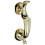 Loops Heavyweight Doctors Door Knocker 121mm Fixing Centres Stainless Brass 1