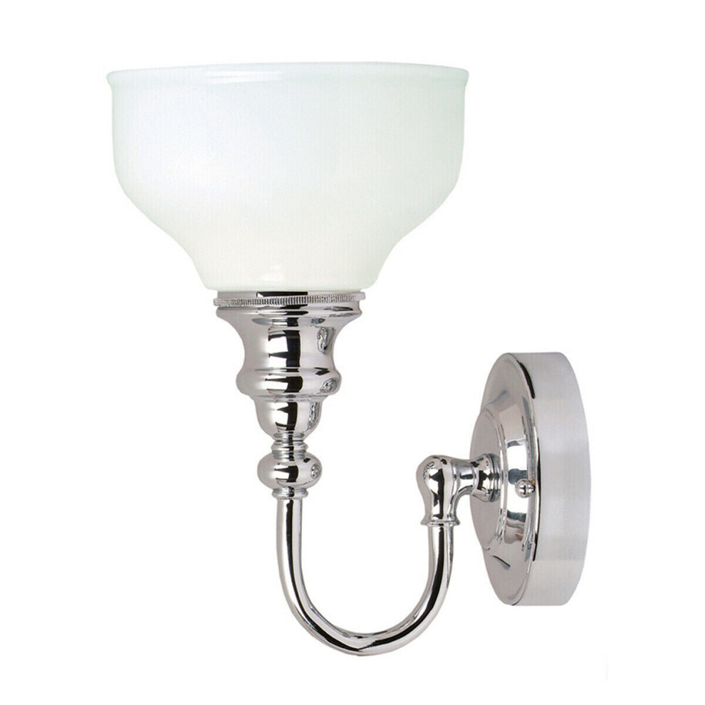 Loops Ip44 Wall Contemporary Glass Shade Bulb Included Chrome Led G9 3.5W Light