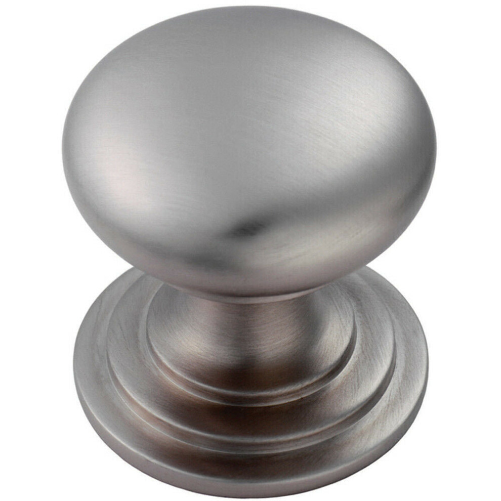 Victorian Round Cupboard Door Knob 32mm Dia Stainless Steel Cabinet Handle