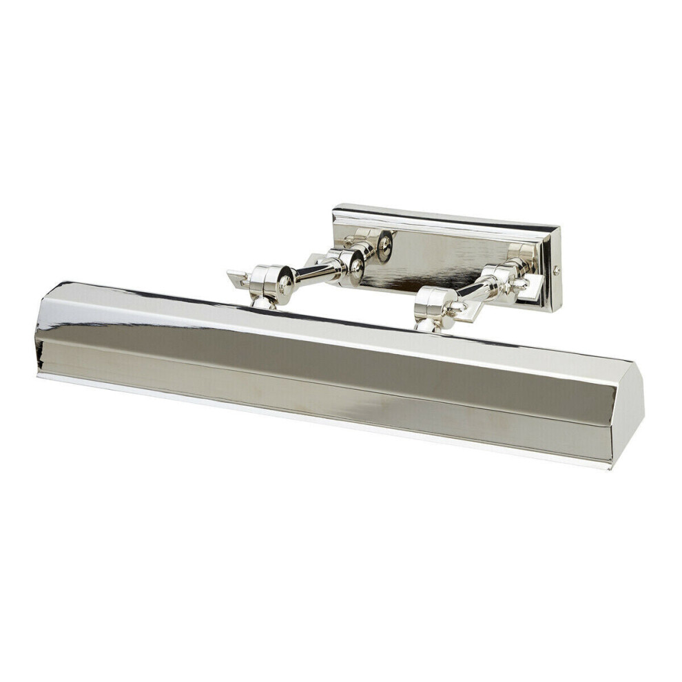 Loops 2Adjustable Joints Directional Picture Light Highly Polished Nickel Led E14 40W