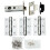 Loops Hinge & Latch Pack 76mm Bolt Through Tubular Latch 3*3 Inch BB Hinge Chrome 1