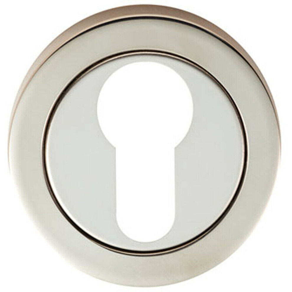Loops Round Euro Profile Escutcheon 52Mm Dia Concealed Fix Bright Steel